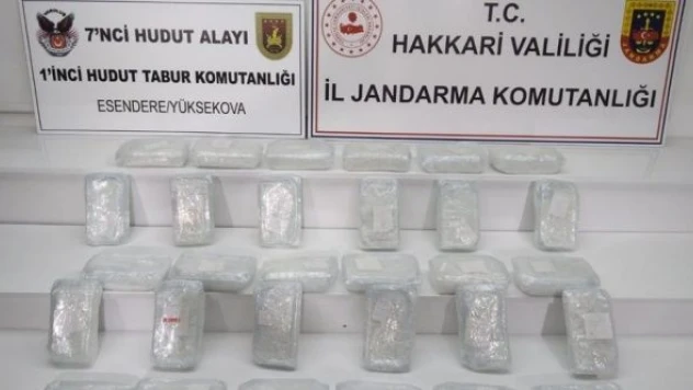 Hakkari'de sentetik uyuşturucu operasyonu!