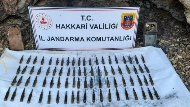 Şemdinli'de 80 uçaksavar mühimmatı ele geçirildi!