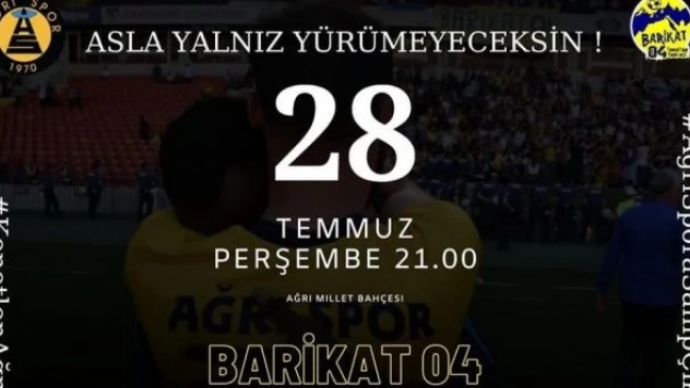 Taraftarlar yarın Ağrıspor için toplanacak