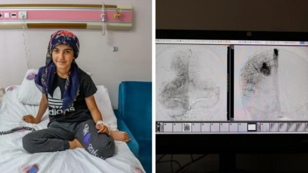 Van'da damar yumağı olan çocuk 20 saat sonunda hayata tutundu!