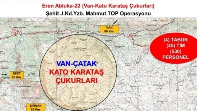 Van'da Eren Abluka-22 operasyonu başlatıldı!