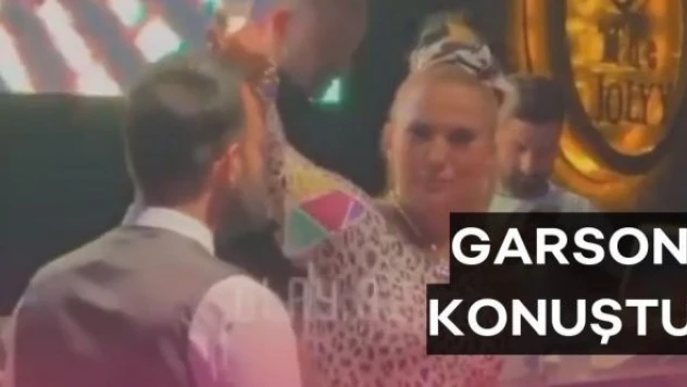 Demet Akalın'ın içki döktüğü garson: 'Tamamen espri amaçlıdır'