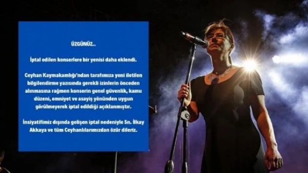 İlkay Akkaya konseri iptal edildi