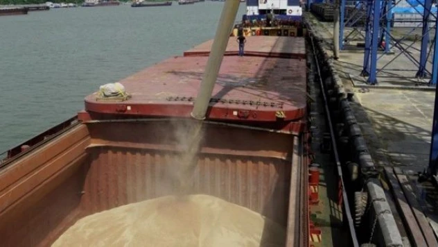 Tahıl gemisi yola çıktı