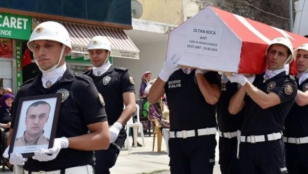 Şehit Bekçi Oltan Koca son yolculuğuna uğurlandı