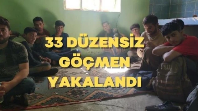 Van'da 33 düzensiz göçmen yakalandı!