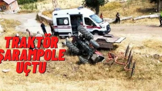 Bayburt'ta traktör kazası!