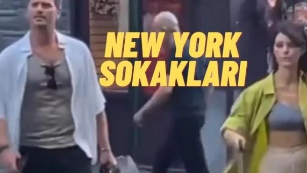 Beren Saat ve Kıvanç Tatlıtuğ, New York sokaklarında!