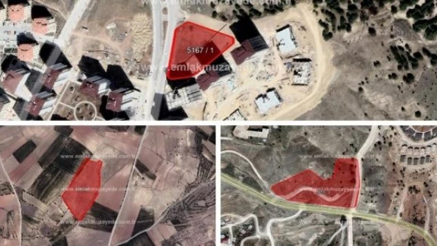 Elazığ'da 3 arsa satışa çıkarıldı