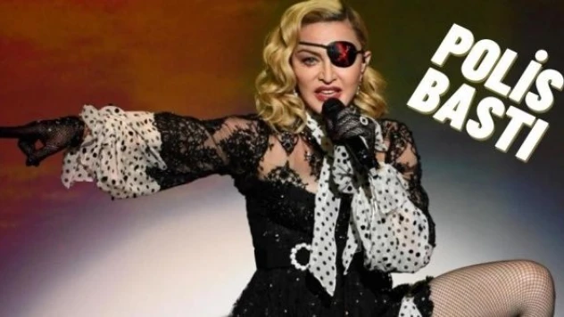 Madonna'nın klip çekimini polis bastı