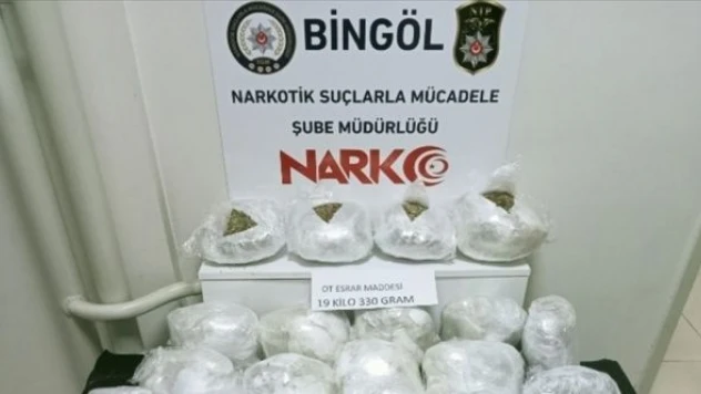 Bingöl'de esrar operasyonu!