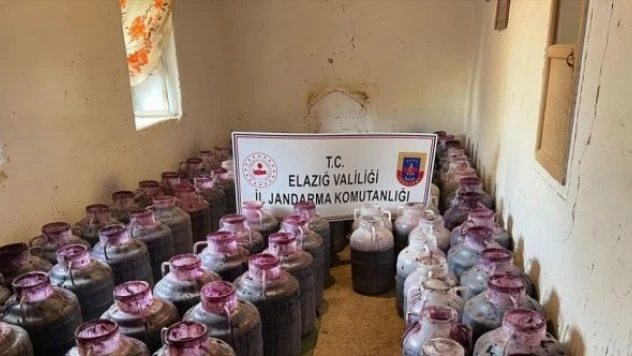 Elazığ'da kaçak şarap operasyonu!