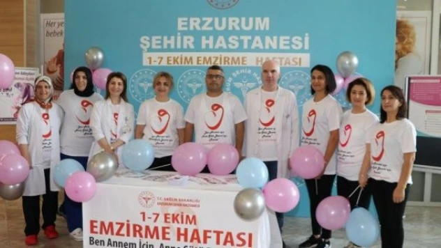 Erzurum'da anne ve gebelere anne sütünün önemini anlatıldı