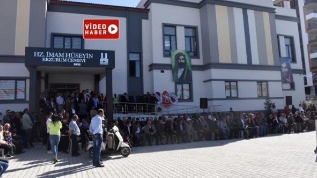 Erzurum'da Doğu'nun en büyük cemevi açıldı, Alevi temsilcilere söz düşmedi