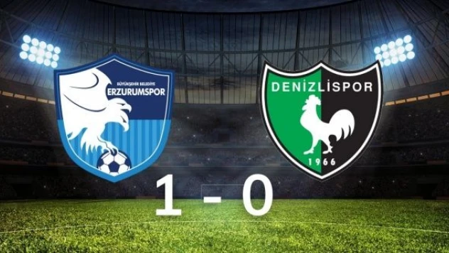 Erzurumspor FK: 1 - Altaş Denizlispor: 0