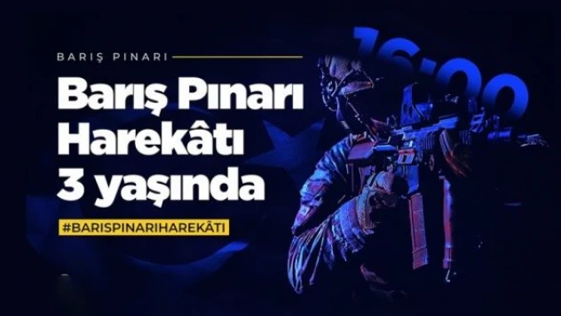 MSB'den Barış Pınarı Harekatı'nın 3'üncü yıl dönümü paylaşımı