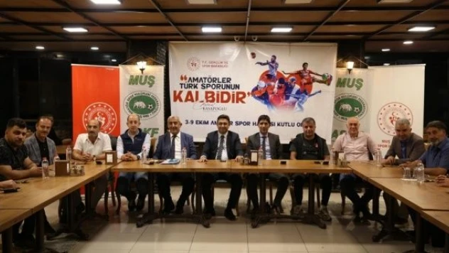 Muş Gençlik ve Spor İl Müdürü Taşdemir, spor dernekleriyle buluştu