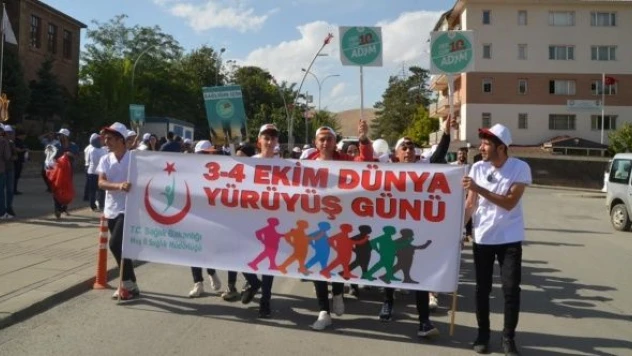 Muş'ta Dünya Yürüyüş Günü dolayısıyla etkinlik düzenlendi