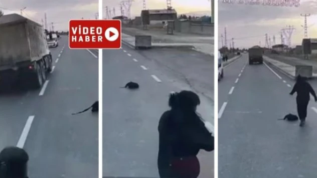 Ağrı'daki görüntüler korkuttu: genç kız saniyeyle ölümden döndü