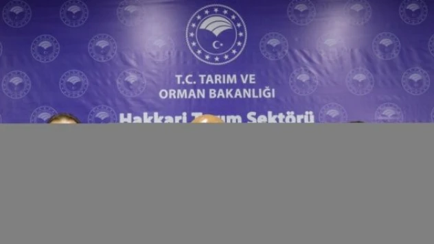 Bakan Kirişci, Hakkari'de 'Tarım Sektörü Temsilcileri Toplantısı'nda konuştu: