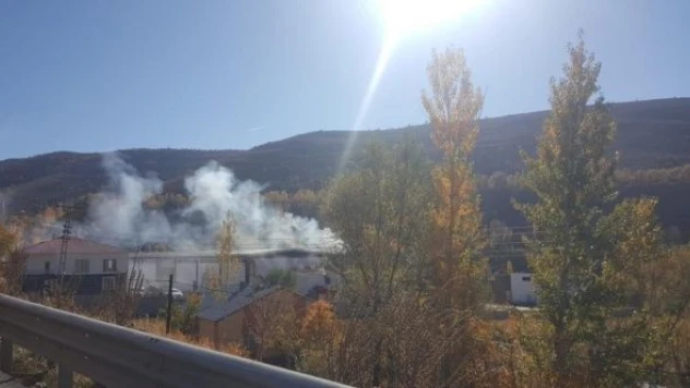 Bingöl'de su fabrikasında yangın çıktı!