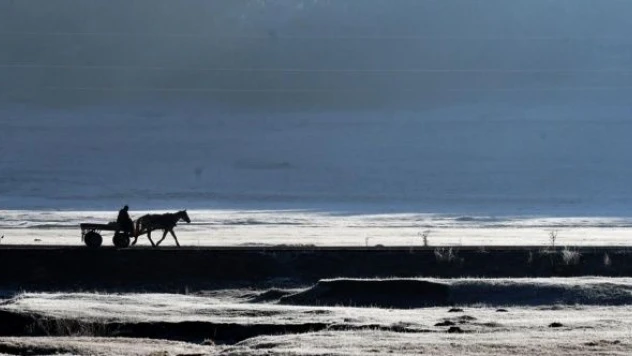 Kars'ta termometreler sıfırın altında 7 dereceye düştü