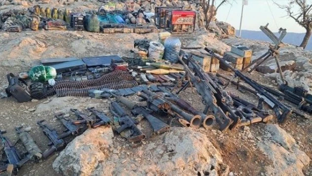 PKK'nın mağarası çökertildi