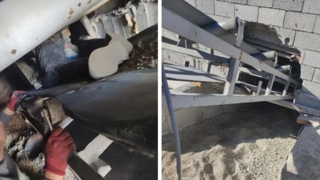 Van'da talihsiz çocuk pomza silosuna düştü!