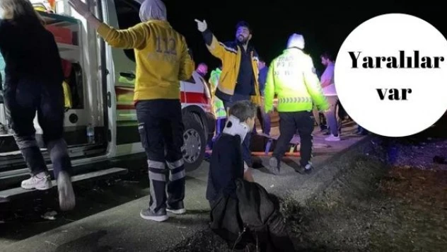 Yeniden Refah Partisi delegelerini taşıyan otobüs devrildi: Yaralılar var