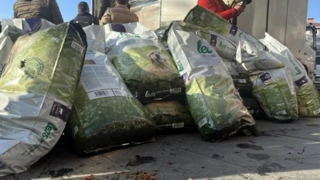 Ardahan'da sahipsiz hayvanlara 12 ton mama desteği sağlandı
