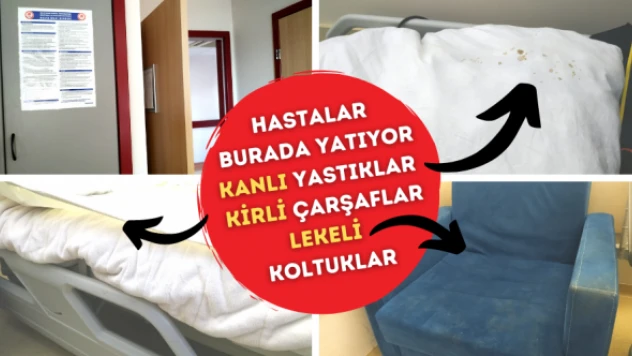 Böyle hastane olur mu? Kanlı yastıklar, kirli koltuklar…