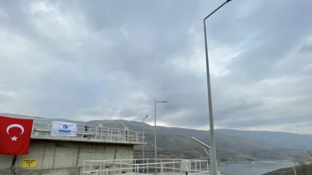 Doğanyol'da yapılan atık su arıtma tesisi faaliyete geçti