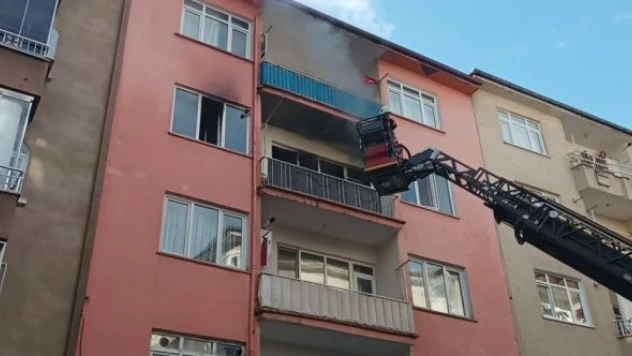 Malatya'da bir evde yangın çıktı