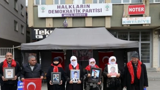 Muşlu aileler evlat nöbetine devam ediyor