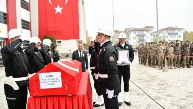Şehit Kom. Yrd. Ramazan Tülek son yolculuğuna uğurlandı