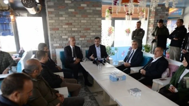 TBMM Plan ve Bütçe Komisyonu Başkanı Yılmaz, Bingöllü gazetecileri ziyaret etti