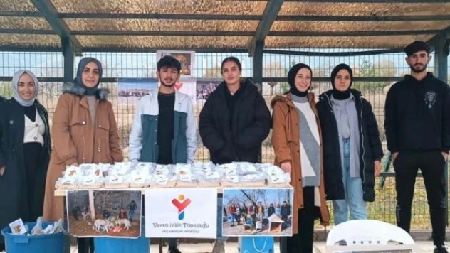 Varto İyilik Topluluğu sahipsiz hayvanları yalnız bırakmadı