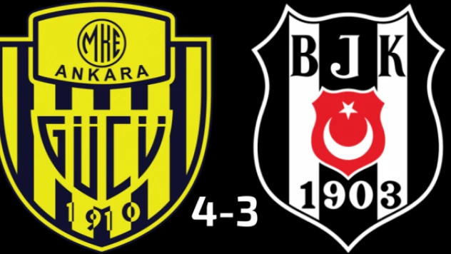 MKE Ankaragücü Beşiktaş'ı mağlup etti