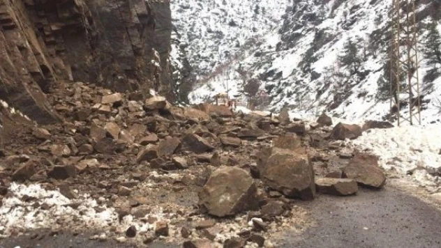 Artvin-Ardahan yolunda 2'nci heyelan