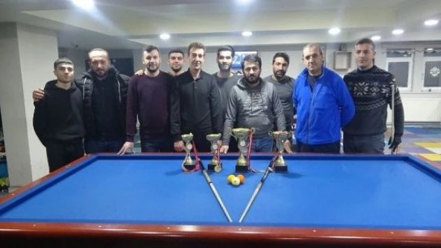 Muş'da depremzedeler için bilardo turnuvası
