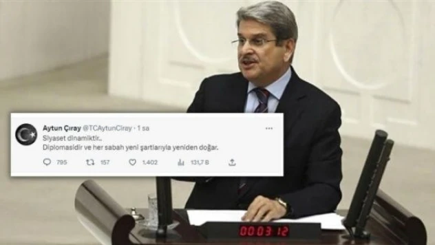 Aytun Çıray'dan kafa karıştıran mesaj