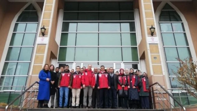 Erzurumlu kırmızı yelekliler Adıyaman'a gitti