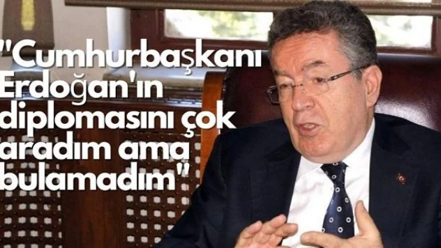 YÖK eski Başkanı Özcan'dan şok iddia: &quotÇok aradım ama bulamadım'