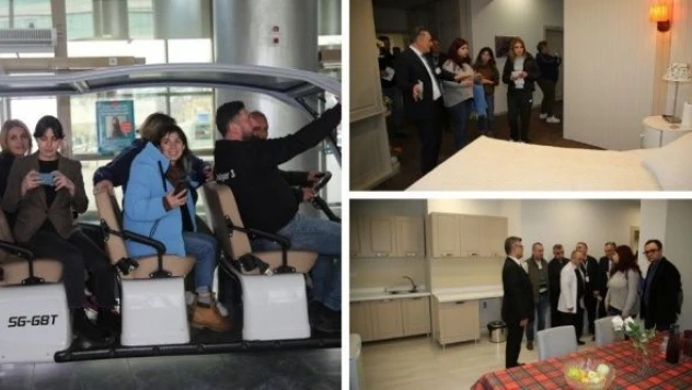 Gürcü heyetten Erzurum'da sağlık turizmi incelemesi