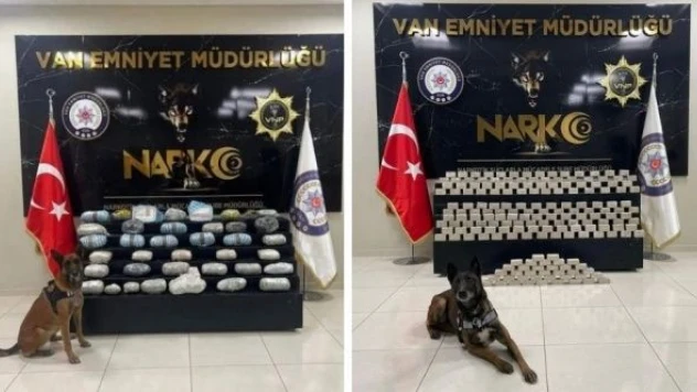 Van'da kilolarca uyuşturucu ele geçirildi!