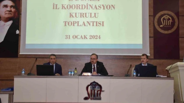 2024 yılı 1. dönem İl Koordinasyon Kurulu toplantısı yapıldı