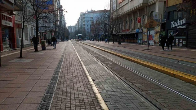2024 yılının ilk gününde Eskişehir sokakları boş kaldı