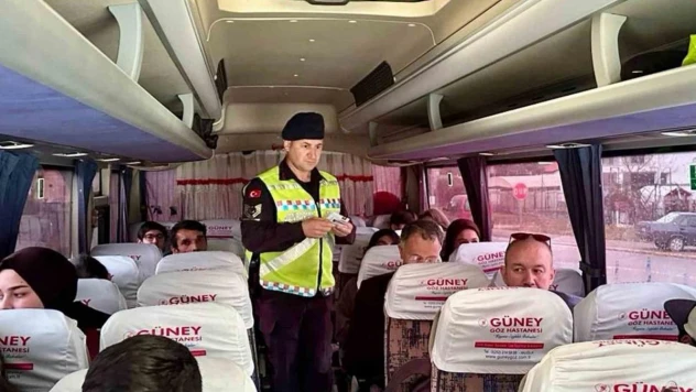 21 araç trafikten men edildi