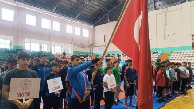 25 ilden 300 güreşçi Kırşehir'de yarışıyor