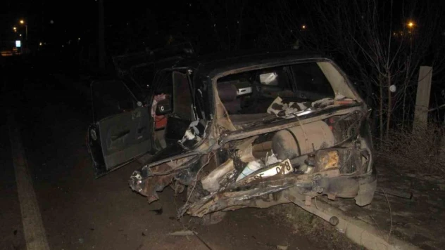 5 kişinin yaralandığı kaza kamerada